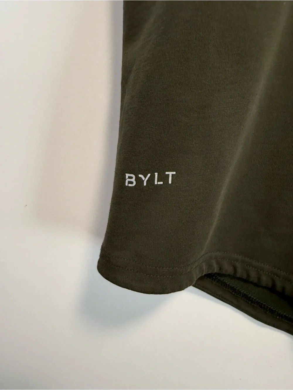 BYLT Lux Drop Cut Round Neck Short Sleeve Men’s Top Tee Green XL Shirt